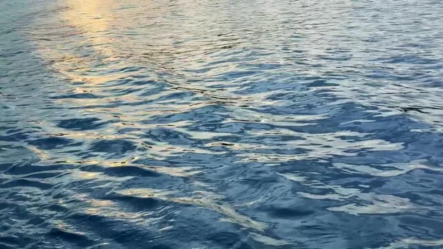 Reflections of light on water from soft waves in flowing water. Backgrounds.  