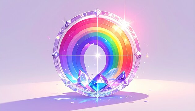 Prismatic Sun-Catcher rainbow fragment crystals 