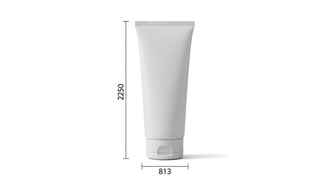 tube of cream isolated