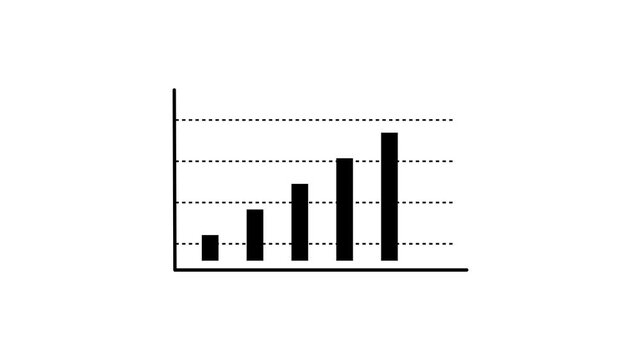 bar graph progressing over time high quality professional