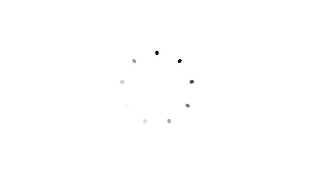dots forming a circle animation high quality professional