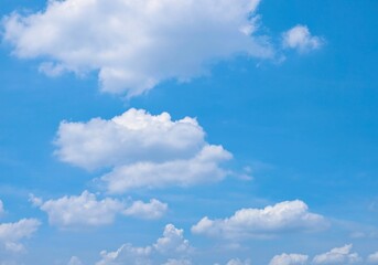 Obraz premium Clear nature with cirrus details in cumulus