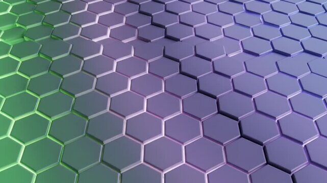 Seamless blue 3d honeycomb mesh background featuring an abstract geometric hexagon pattern and metallic hexagonal grid structure for a modern technology wallpaper design