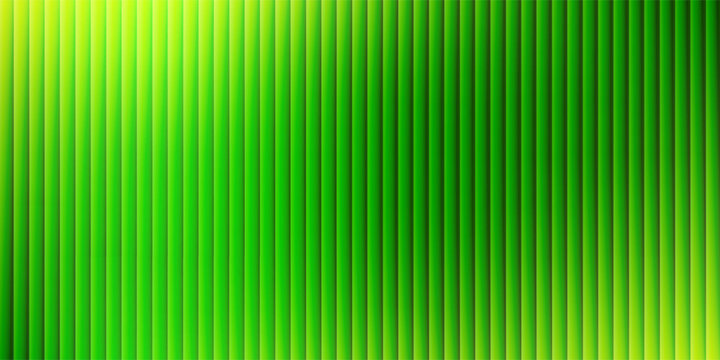 Modern Vector Green gradient ribbed glass abstract background. Refracted striped creative vector fresh backdrop for presentations, web header design