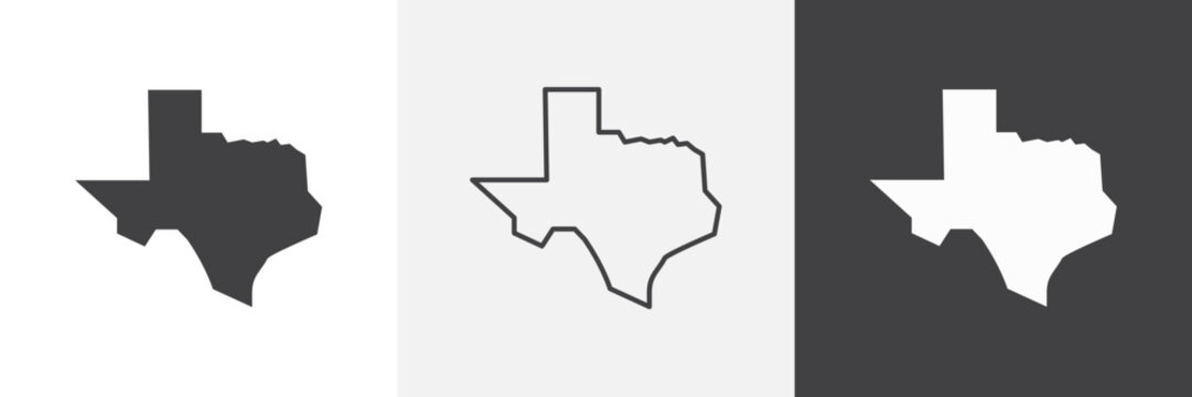 Texas icon element for design projects and web designs