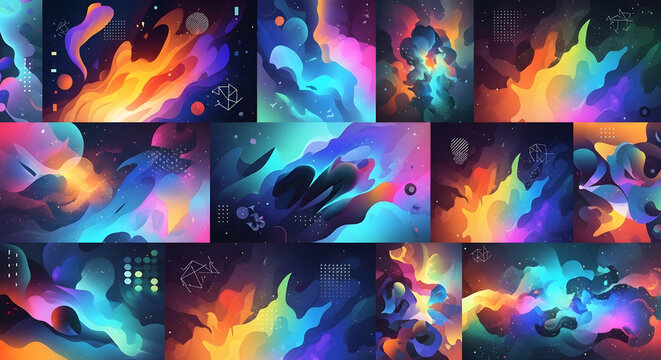 Explore a Multidimensional Universe of Random Abstract Backgrounds with Vivid Gradients, Organic Shapes, Distorted Glitches, and Modern Minimalist Geometric Patterns for Premium Creative Art Projects
