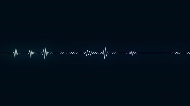 abstract music sound wave or audio wavefrom isolated on black background.Line digital minimalist voice and symbol technology.