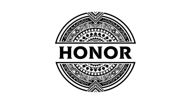 Honor logo with circular design.