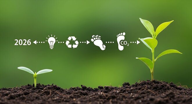 Reduction of carbon emissions process from 2026 to plant growth cycle