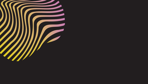 Modern Abstract Geometric Background with Gradient Waves, Clean Minimal Design