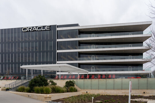 2022, american, austin, building, business, closeup, Austin, Texas, USA - March 17, 2022: Oracle headquarters in Austin, Texas, USA. Oracle Corporation is an American multinational computer technology