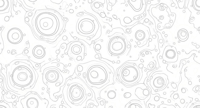 Abstract black and white topographic contour line pattern