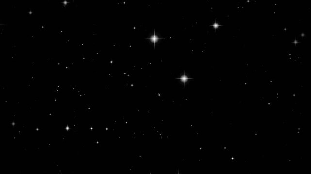 Travelling through dense starfield. outer space stars background. deep space motion effect