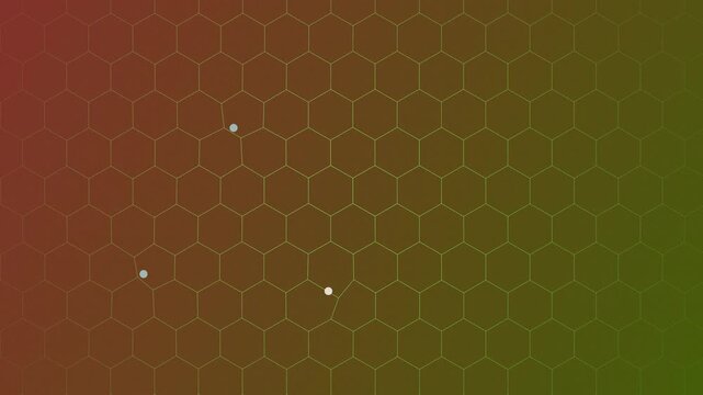 Abstract hexagonal pattern with subtle glowing dots and gradient colors, evoking a sense of digital or natural structure.