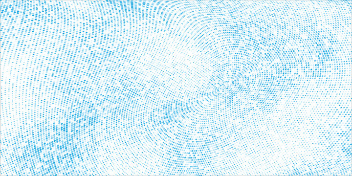 Creative abstract pattern radiates from center, soft blue tones dominate with abstract layered rings and luminous texture effects, creative background