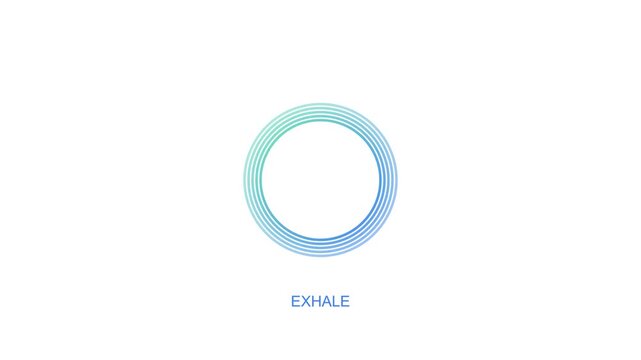 Abstract Circular Graphic with Blue and Green Gradient.
