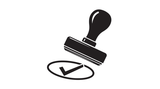 Flashlight icon with bidirectional circular arrow and check mark, premium vector symbol for protection and safety services