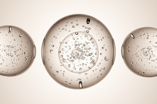 Human cells or egg cells, scientific research concept, 3D render