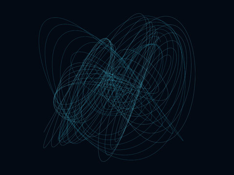 Parametric Pendulum Pattern Scientific Poster Design