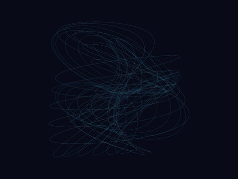 Harmonograph Curve Kinetic Art Decorative Background