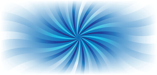 Obraz premium Blue swirl background with radiant center, background