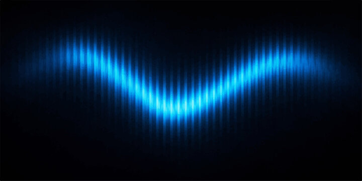 An abstract blue digital background featuring glowing light rays and dark motion waves creates a sleek wallpaper design with an energy loop pattern