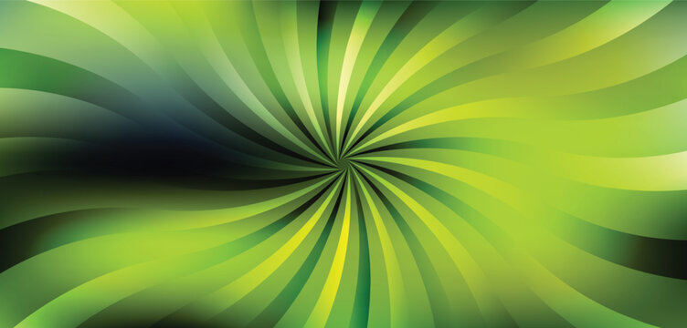 Green swirl burst background for nature designs and eco