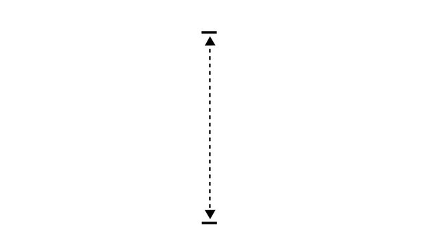 White vertical line measuring height animation, alpha channel 4k Animation video on white Background