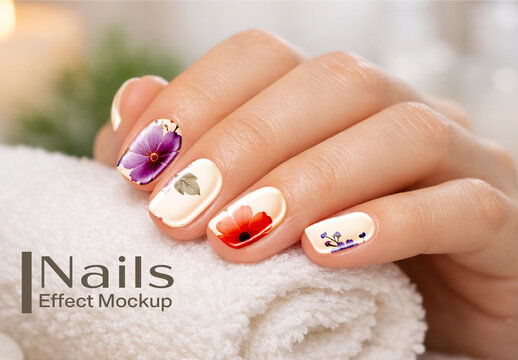 Nails Effect Mockup