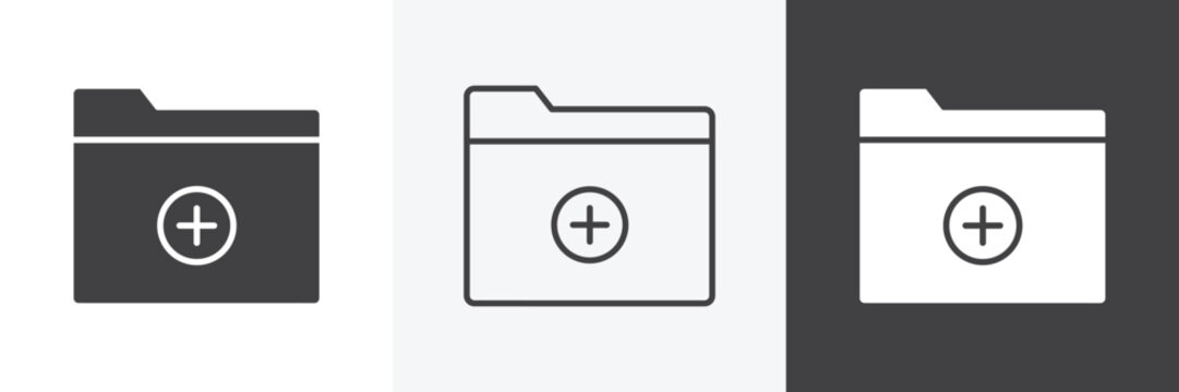 Create folder icon set for web