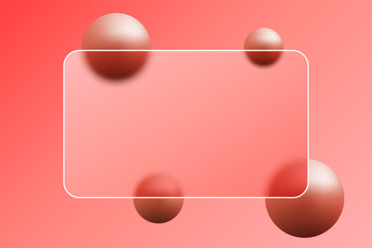 Abstract composition of warm tones with four orange-brown objects on a red background. Eps 10