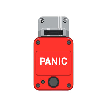 Red Panic Button Emergency Alarm Device