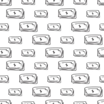 business pattern. startup seamless pattern. doodle business seamless pattern background