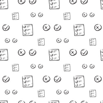 business pattern. startup seamless pattern. doodle business seamless pattern background