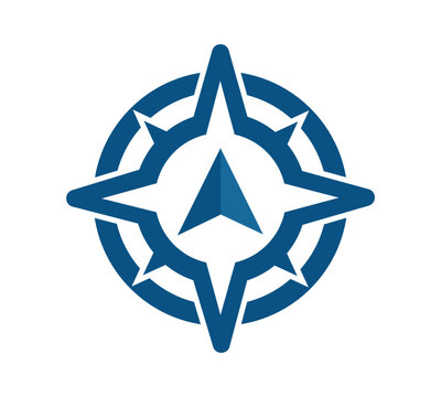 Compass Star Navigation Direction Logo