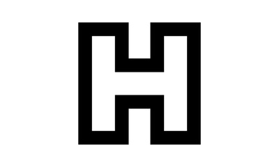 Fototapeta premium Abstract letter H logo vector design 