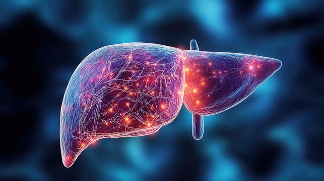 Liver Cirrhosis, chronic progressive liver disease with fibrous scar tissue and declining hepatic function. Main triggers include viral hepatitis, long-term alcohol abuse and fatty liver, 