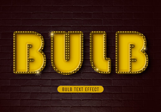 Bulb Text Effect