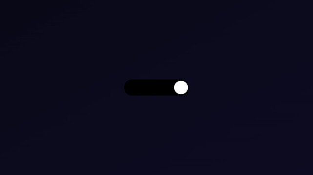Dark mode toggle switch animation light to dark modern ui interface