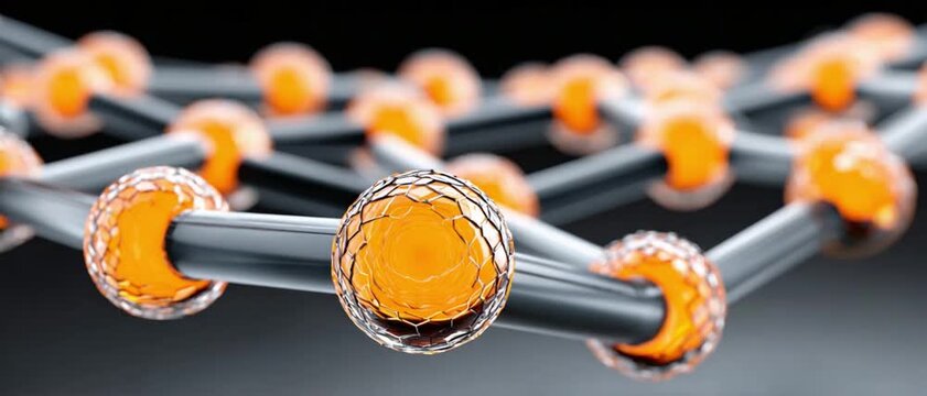 Nano-World: Explore the intricate beauty of nanotechnology, where atom-scale structures interact, offering a glimpse into the future of science. 