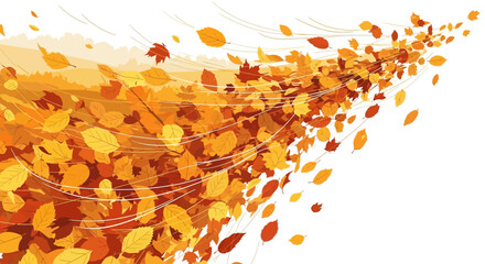 Leaves Falling in Air Motion. © famel