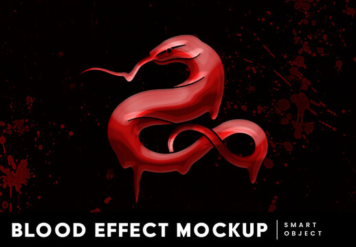 Blood Effect Mockup