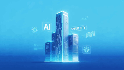 Smart city with AI technology © KW