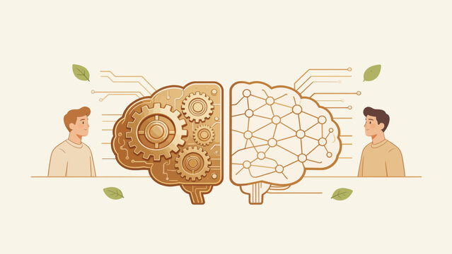 Human and artificial brain comparison