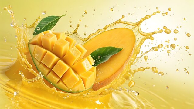 A fresh yellow citrus lemon and lime slice splash into water to create a juicy and healthy drink