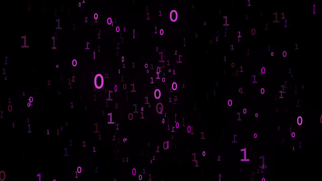 Hacker Technology Programming On Dark Background Featuring Code Binary In Texture Number Style