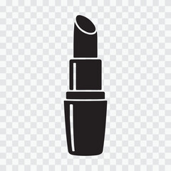 Obraz premium Black lipstick on transparent background