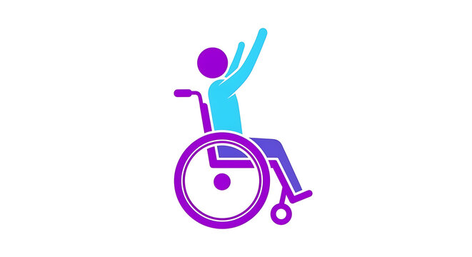 Vibrant purple and turquoise bicycle with star-shaped wheel