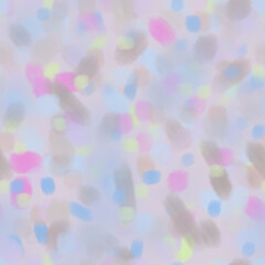 Seamless Pastel Brushstroke and Dot Pattern Background © Iryna_B
