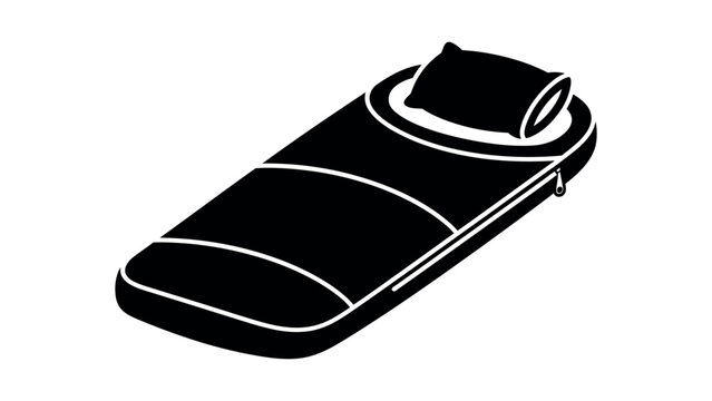 Sleeping Bag Camping Outdoor Travel Icon Vector